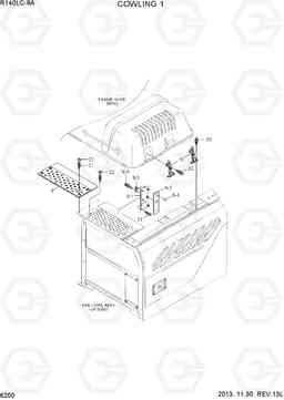 6200 COWLING 1 R140LC-9A, Hyundai