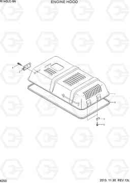 6250 ENGINE HOOD R140LC-9A, Hyundai