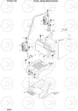 6270 TOOL BOX MOUNTING R140LC-9A, Hyundai