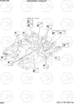 6300 GROMMET GROUP R140LC-9A, Hyundai