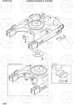 6410 LOWER FRAME & COVER R140LC-9A, Hyundai