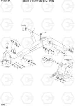 7010 BOOM MOUNTING(4.6M, STD) R140LC-9A, Hyundai