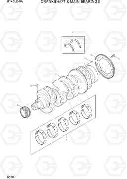 9020 CRANKSHAFT & MAIN BEARINGS R140LC-9A, Hyundai