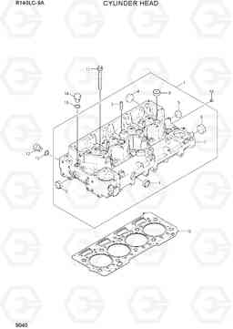 9040 CYLINDER HEAD R140LC-9A, Hyundai