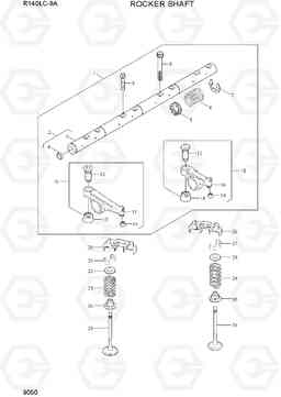 9050 ROCKER SHAFT R140LC-9A, Hyundai