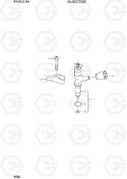 9080 INJECTOR R140LC-9A, Hyundai