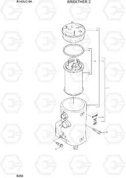 9250 BREATHER 2 R140LC-9A, Hyundai