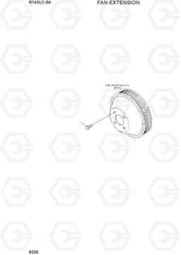 9330 FAN EXTENSION R140LC-9A, Hyundai