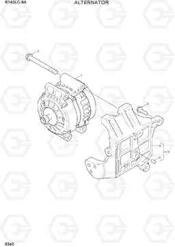 9340 ALTERNATOR R140LC-9A, Hyundai