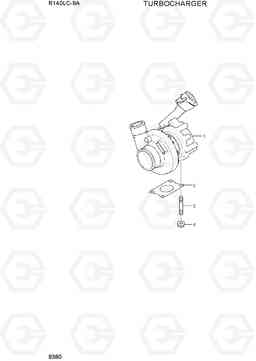 9380 TURBOCHARGER R140LC-9A, Hyundai