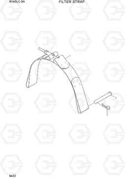 9422 FILTER STRAP R140LC-9A, Hyundai