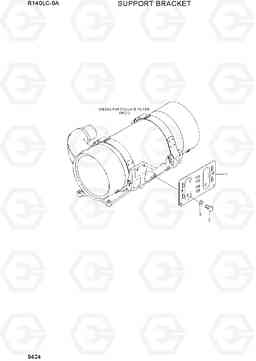 9424 SUPPORT BRACKET R140LC-9A, Hyundai