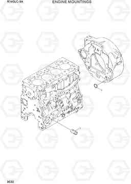 9530 ENGINE MOUNTINGS R140LC-9A, Hyundai