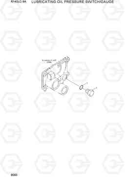 9560 LUBRICATING OIL PRESSURE SWITCH/GAUGE R140LC-9A, Hyundai