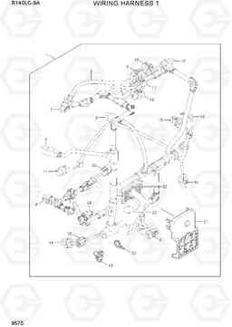 9570 WIRING HARNESS 1 R140LC-9A, Hyundai