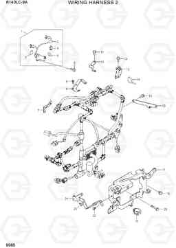 9580 WIRING HARNESS 2 R140LC-9A, Hyundai