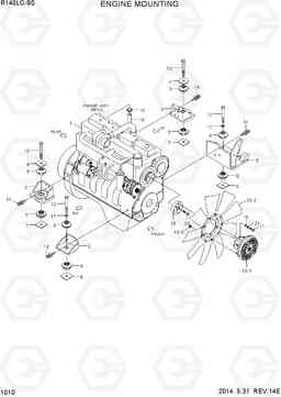 1010 ENGINE MOUNTING R140LC-9S, Hyundai