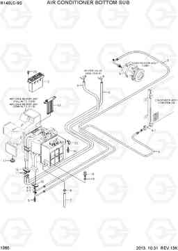 1085 AIR CONDITIONER BOTTOM SUB R140LC-9S, Hyundai