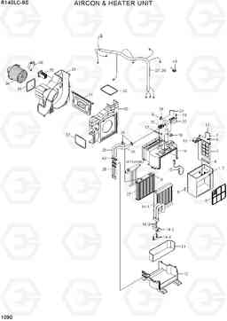 1090 AIRCON & HEATER UNIT R140LC-9S, Hyundai