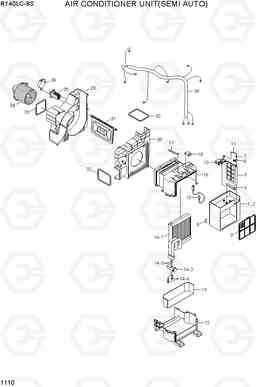 1110 AIR CONDITIONER UNIT(SEMI AUTO) R140LC-9S, Hyundai