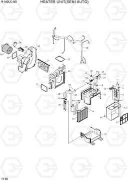 1130 HEATER UNIT(SEMI AUTO) R140LC-9S, Hyundai