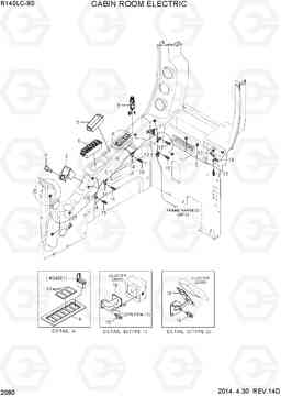 2080 CABIN ROOM ELECTRIC R140LC-9S, Hyundai