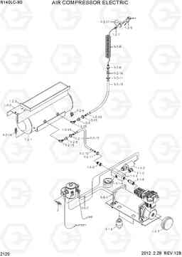 2120 AIR COMPRESSOR ELECTRIC R140LC-9S, Hyundai