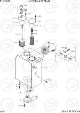 3020 HYDRAULIC TANK R140LC-9S, Hyundai