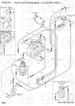 3260 PILOT HYD PIPING(BASE 1, CLUSTER TYPE 1) R140LC-9S, Hyundai