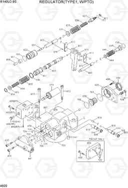 4020 REGULATOR(TYPE 1, W/PTO) R140LC-9S, Hyundai