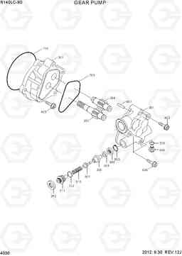 4030 GEAR PUMP R140LC-9S, Hyundai