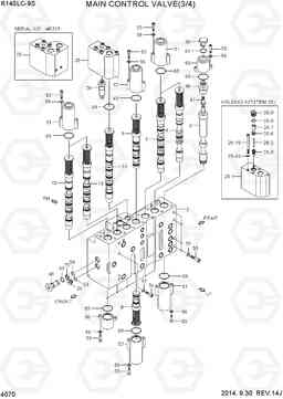 4070 MAIN CONTROL VALVE (3/4) R140LC-9S, Hyundai