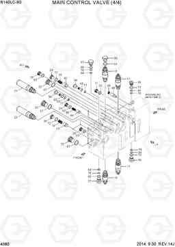 4080 MAIN CONTROL VALVE (4/4) R140LC-9S, Hyundai