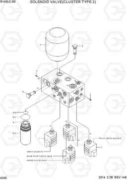 4245 SOLENOID VALVE(CLUSTER TYPE 2) R140LC-9S, Hyundai