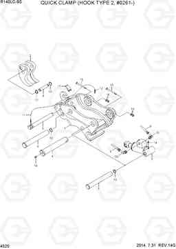 4520 QUICK CLAMP(HOOK TYPE 2, #0261-) R140LC-9S, Hyundai