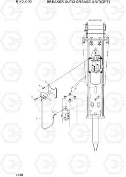 4620 BREAKER AUTO GREASE UNIT(OPT) R140LC-9S, Hyundai