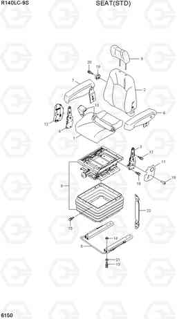 6150 SEAT(STD) R140LC-9S, Hyundai