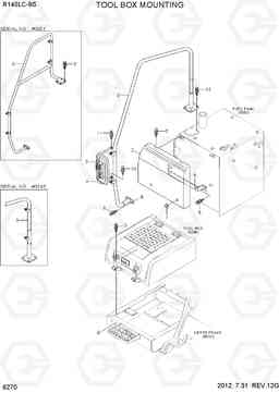 6270 TOOL BOX MOUNTING R140LC-9S, Hyundai