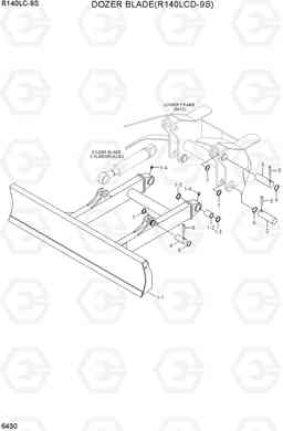 6430 DOZER BLADE(R140LCD-9S) R140LC-9S, Hyundai