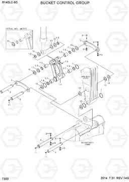 7300 BUCKET CONTROL GROUP R140LC-9S, Hyundai