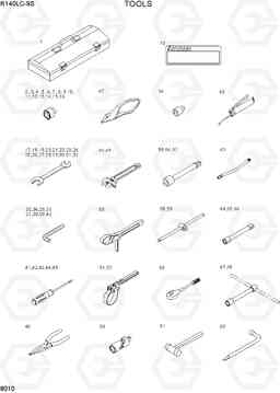 8010 TOOLS R140LC-9S, Hyundai