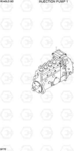 9170 INJECTION PUMP 1 R140LC-9S, Hyundai