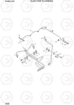 9220 INJECTOR PLUMBLING R140LC-9S, Hyundai