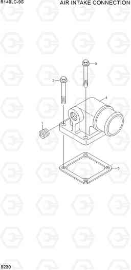9230 AIR INTAKE CONNECTION R140LC-9S, Hyundai