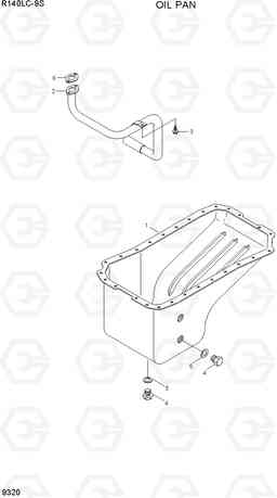 9320 OIL PAN R140LC-9S, Hyundai