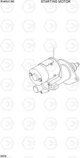 9370 STARTING MOTOR R140LC-9S, Hyundai