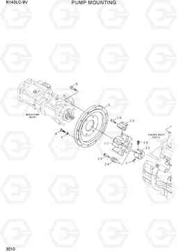 3010 PUMP MOUNTING R140LC-9V(INDIA), Hyundai