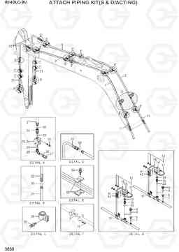 3630 ATTACH PIPING KIT(S & D/ACTING) R140LC-9V(INDIA), Hyundai