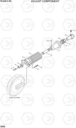 5050 ADJUST COMPONENT R140LC-9V(INDIA), Hyundai