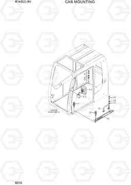 6010 CAB MOUNTING R140LC-9V(INDIA), Hyundai